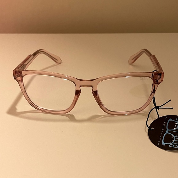 QUAY | HARDWIRE | Blue light blocking glasses | NWT ORIGINAL PACKAGING | Pink - Picture 5 of 12